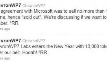 ChevronWP7 fa sold out con 10.000 token acquistati: Microsoft dovrebbe trarne giudizio?