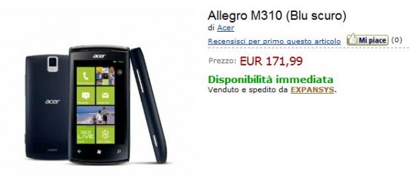 Acer Allegro su Amazon