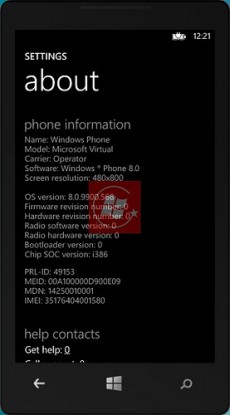 Windows Phone 8 Emulatore