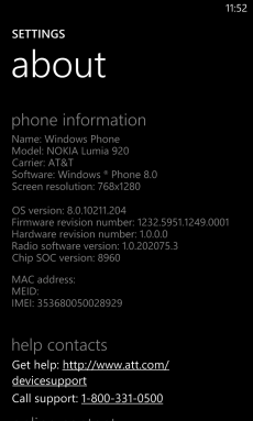 Nokia Lumia 920 PR1.1 Update