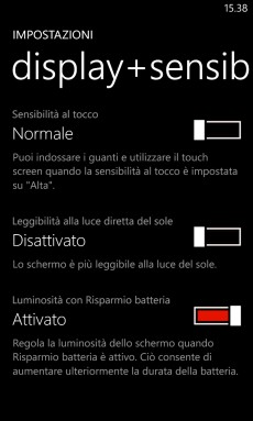 Nuove opzioni display