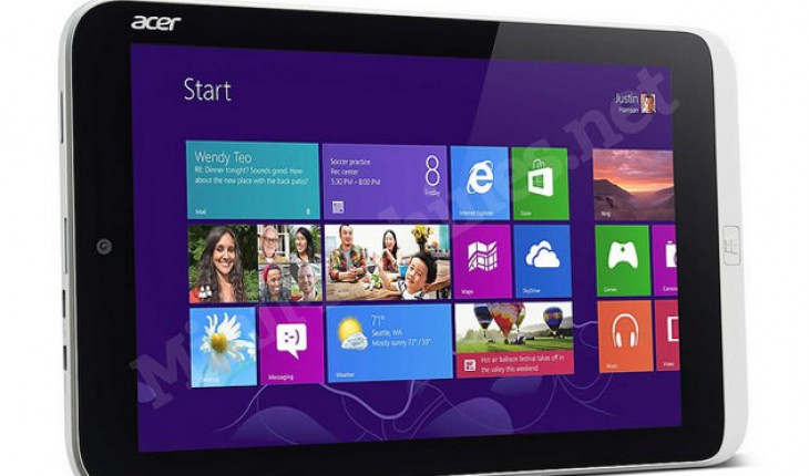 Acer svela i dettagli dell’Iconia W3, il primo tablet Windows 8 con display da 8 pollici