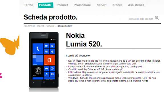 Nokia Lumia 520 H3g