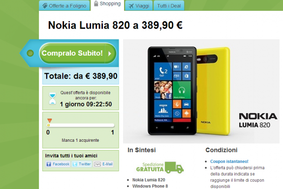 Nokia Lumia 820 Groupon