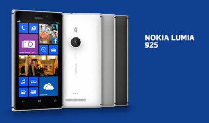 Nokia presenta il Lumia 925, fotocamera da 8,7 MP, display da 4,5″, scocca in alluminio