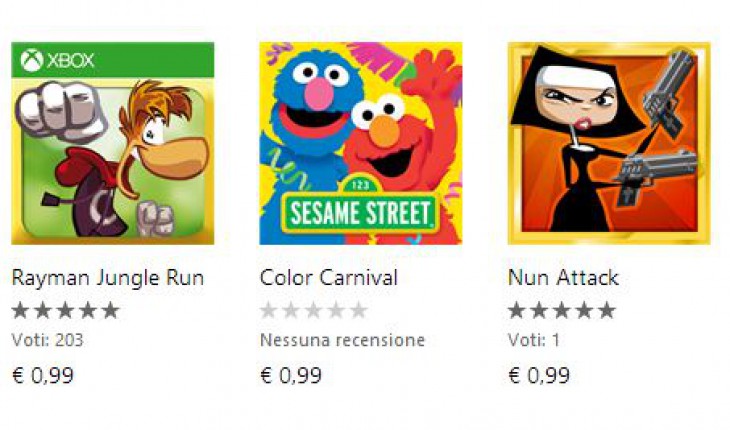 Red Stripe Deals: Rayman Jungle Run (gioco Xbox), Color Carnival e Nun Attack disponibili a prezzi scontati