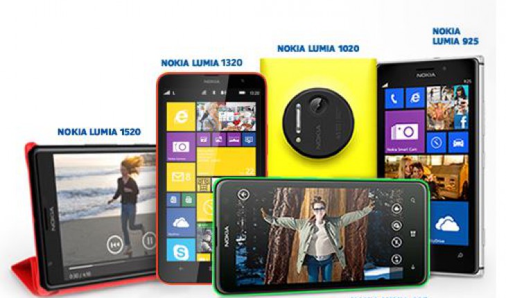 #SwitchToLumia, candidati per provare gratis i nuovi Lumia 1520, 1320 ma anche i Lumia 1020, 925 e 625