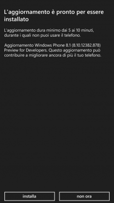 Update WP8.1 Previw