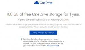 OneDrive bonus