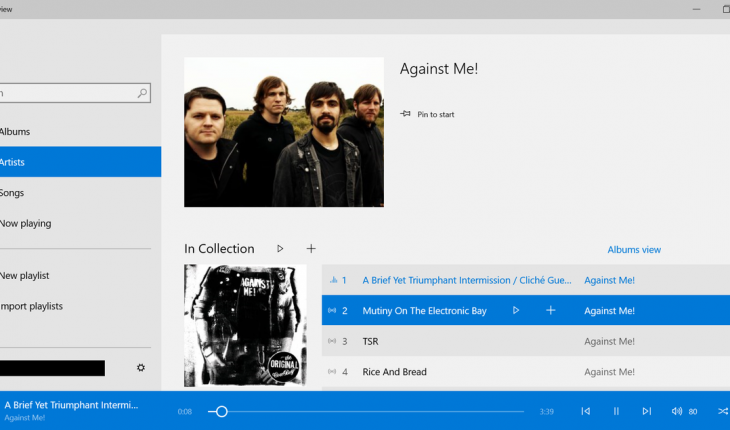 Microsoft rilascia le nuove app Musica e Video per Windows 10 TP per PC e Tablet