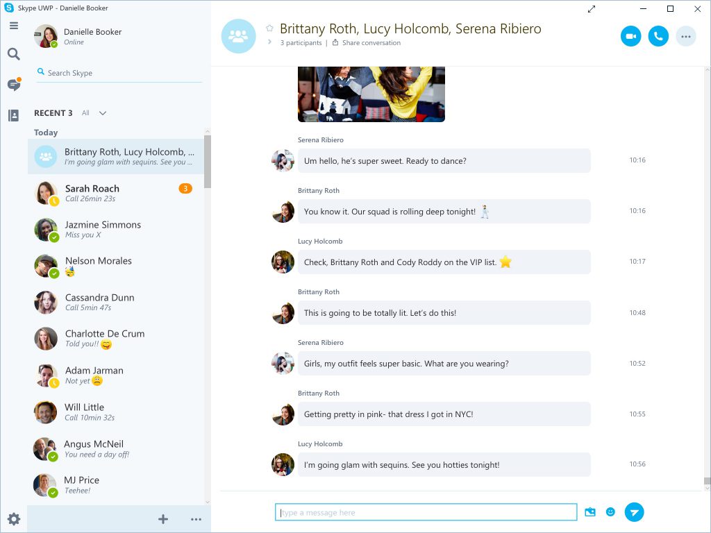 Skype UWP