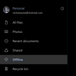 OneDrive - Modalità "Offline"