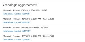 Firmware update per Surface Pro 4