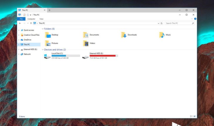 Rumor: Esplora File e altre app di Windows 10 in futuro potrebbero supportare le schede