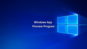 Windows App Preview Program