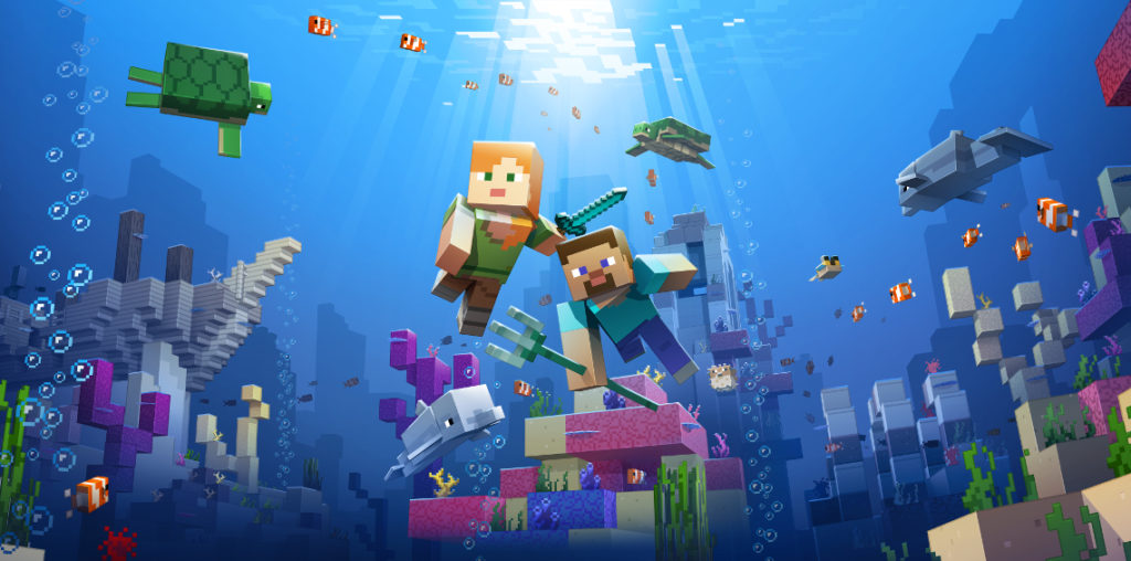 Microsoft rilascia l'Aquatic Update (Fase 2) di Minecraft, anche per