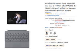 Surface Pro su Amazon