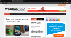 Firefox v63 - Tema scuro