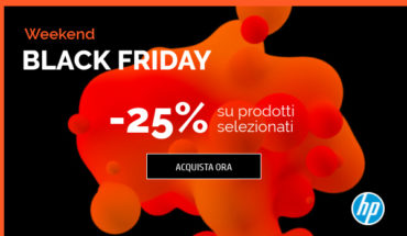 HP Online Store: PC Desktop, notebook, monitor e stampanti scontati del 25% per il Black Friday